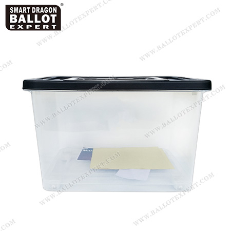 transparent file box